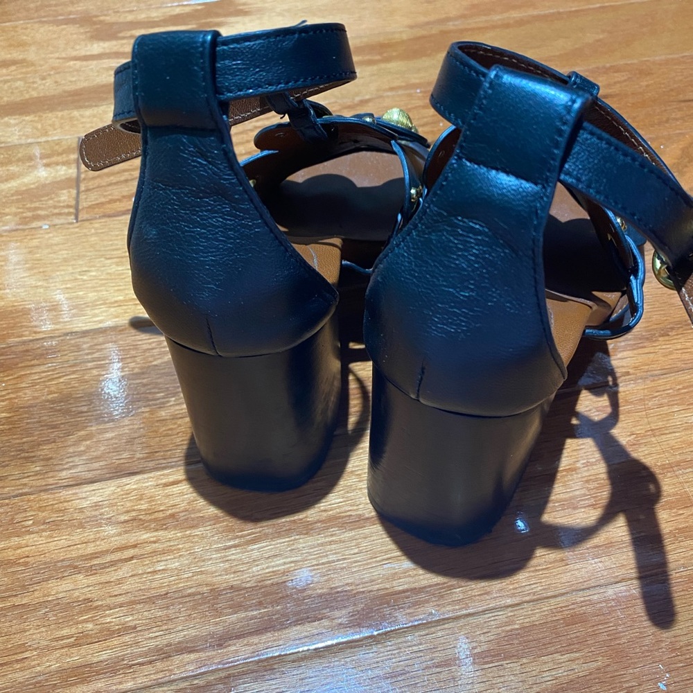 See By Chloe Women's Haya Floral Stud Block-Heel Sandals - Picture 6 of 16